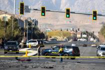 Las Vegas police and Clark County School District police are investigating a fatal crash that o ...