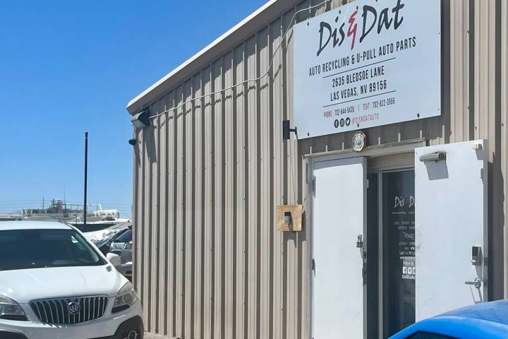 Dis & Dat Auto Recycling is located in northeast Las Vegas at 2635 Bledsoe Lane. (Dis & Dat Aut ...